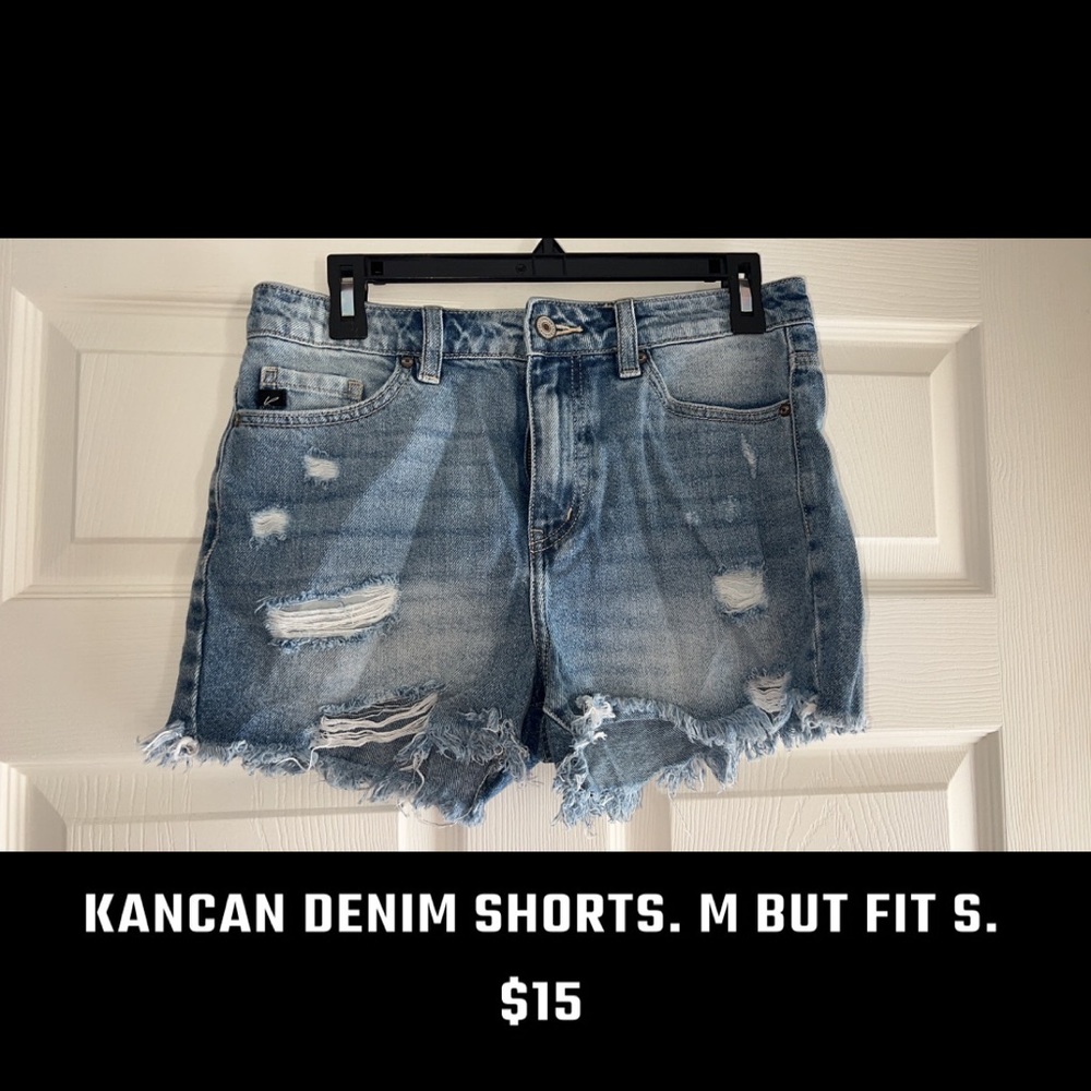 Denim shorts